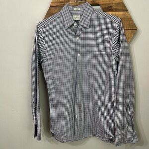 J.Crew 100% Cotton Shirting Men’s Button Down Size M Slim EUC
